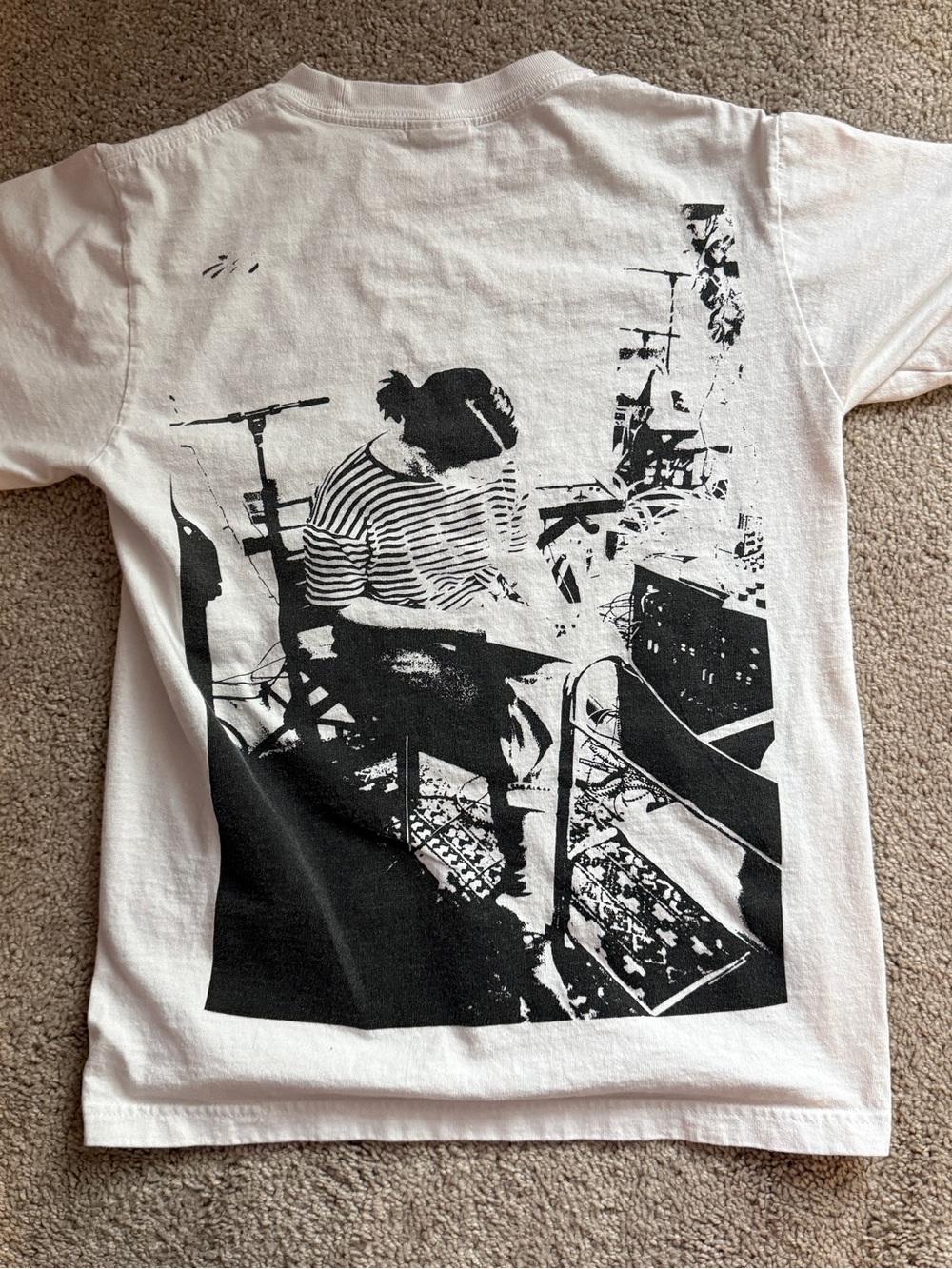 Pure Nights Graphic T-Shirt White Shaka Wear art Tee Size Small